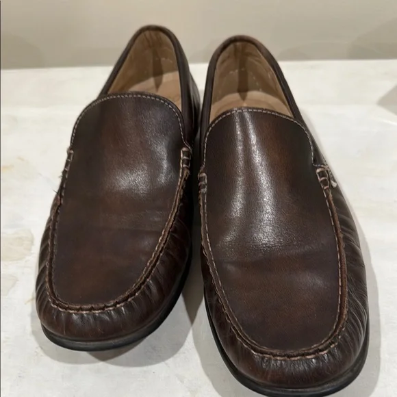 Ecco | Shoes | Ecco Brown Leather Slipon Loafers | Poshmark display picture 3